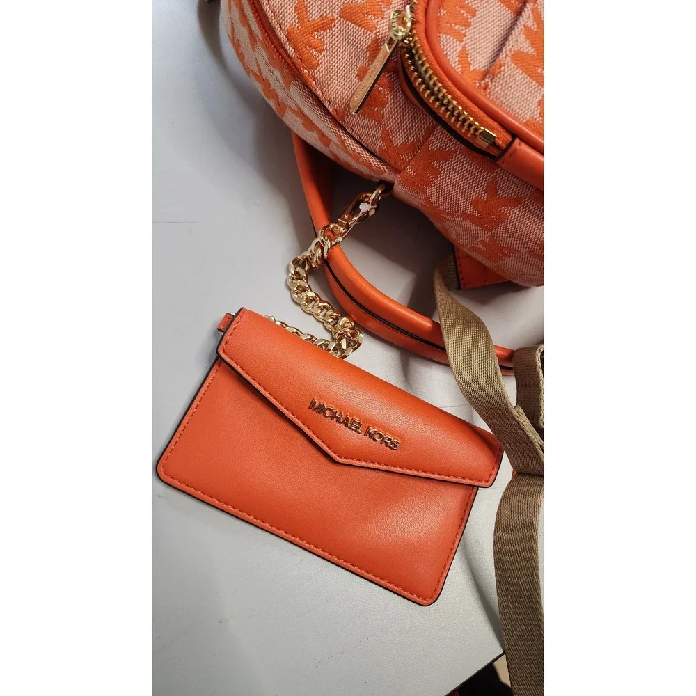 Michael Kors Mini Backpack Women NS Orange New With Tags